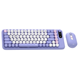 Combo Tastatura si Mouse Wireless TEKHERO® GOMOCHI, Design Ergonomic, Taste Silentioase, 75%, Conexiune 2.4GHz, pentru Office si Acasa, compatibil cu Laptop, Tableta, PC/Mini-PC, Telefon