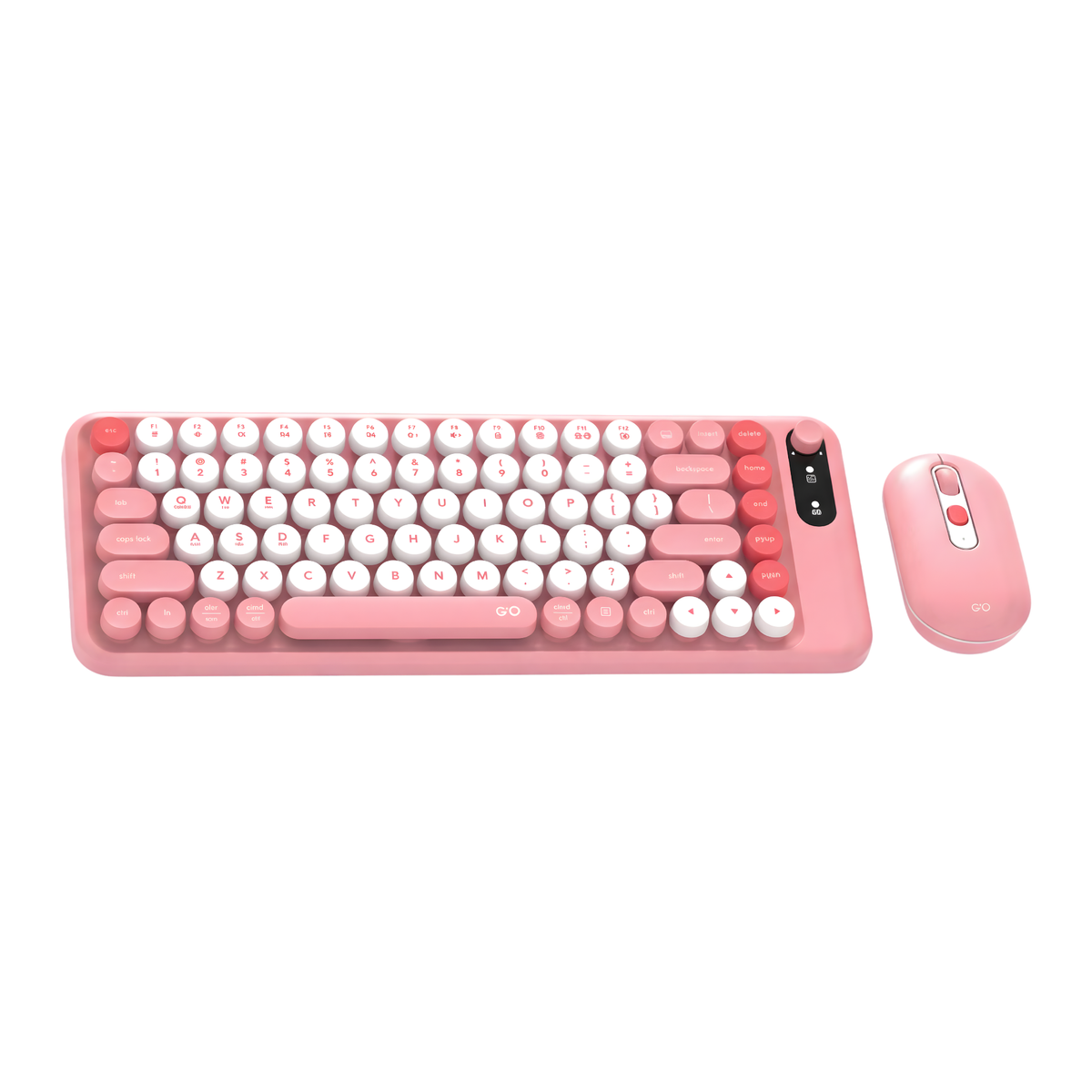 Combo Tastatura si Mouse Wireless TEKHERO® GOMOCHI, Design Ergonomic, Taste Silentioase, 75%, Conexiune 2.4GHz, pentru Office si Acasa, compatibil cu Laptop, Tableta, PC/Mini-PC, Telefon