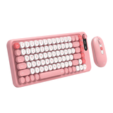 Combo Tastatura si Mouse Wireless TEKHERO® GOMOCHI, Design Ergonomic, Taste Silentioase, 75%, Conexiune 2.4GHz, pentru Office si Acasa, compatibil cu Laptop, Tableta, PC/Mini-PC, Telefon