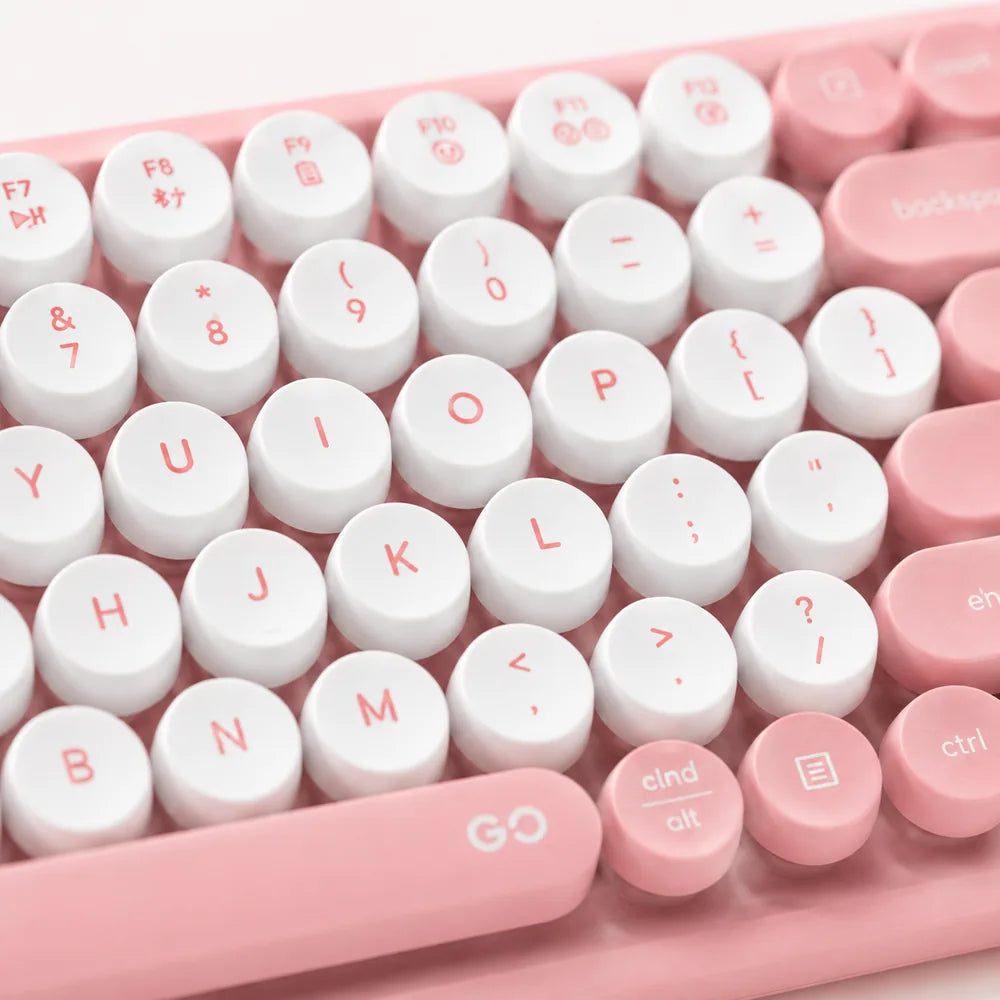 Taste rotunde, retro, ale tastaturii TEKHERO GOMOCHI
